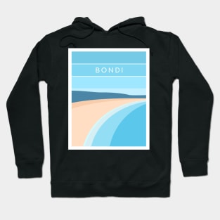 Bondi Beach, Australia in Blue Hoodie